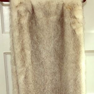 Faux fur Icelandic fox stole.